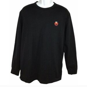 H&M Black Long Sleeve Shirt with Red Character Patch